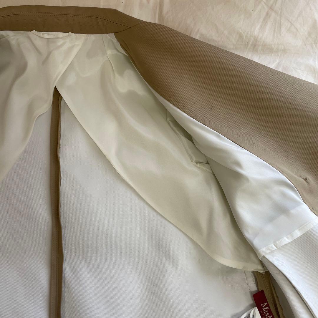 【新品未使用】MaxMara トレンチコート ベージュハーフコート　ベルト付き