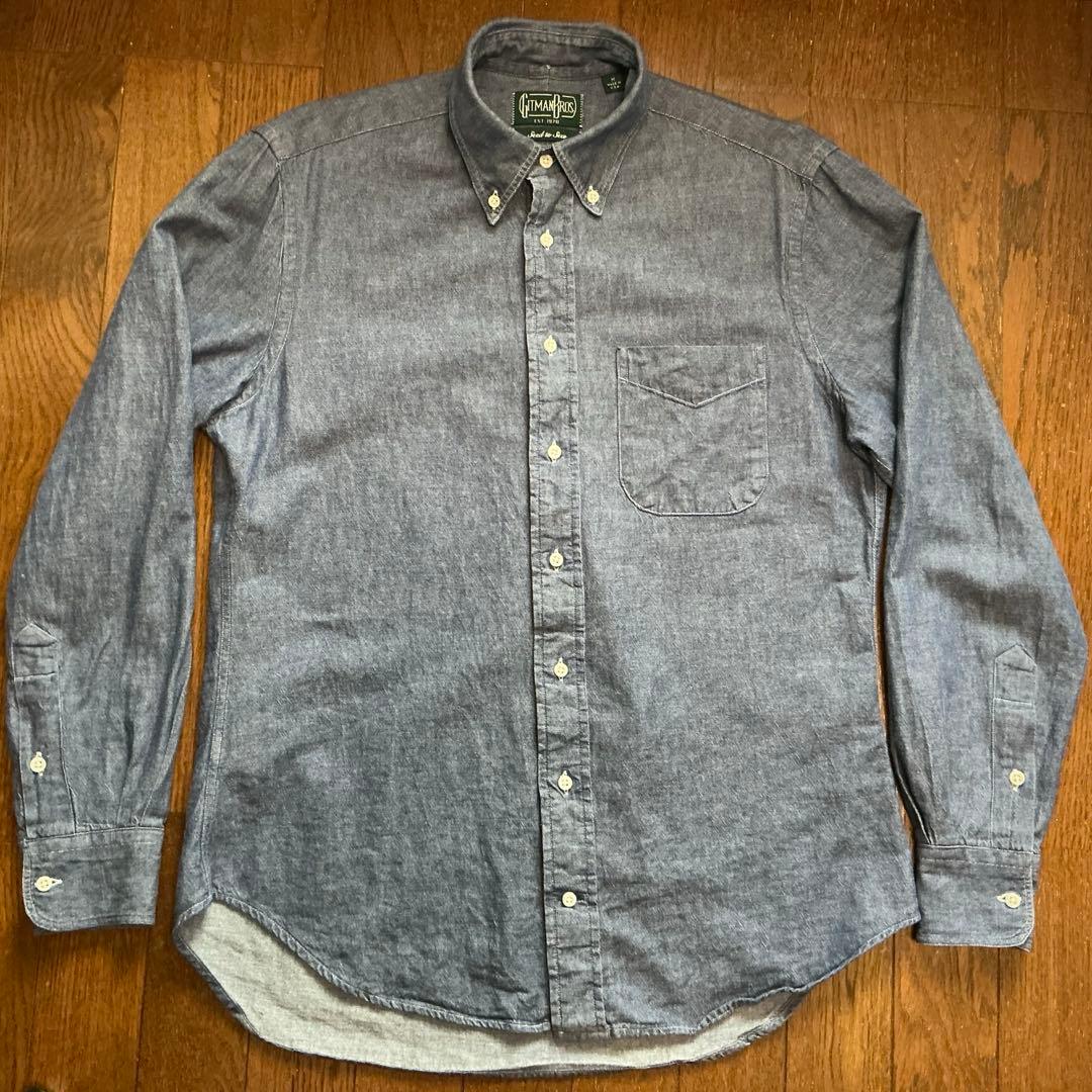 米国製MデニムシャツGitman Bros.Vintageギットマン