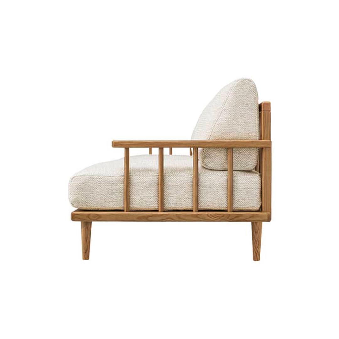 人気アイテム　unico SIAL　3人掛けソファ　カバーリング　ナチュラル