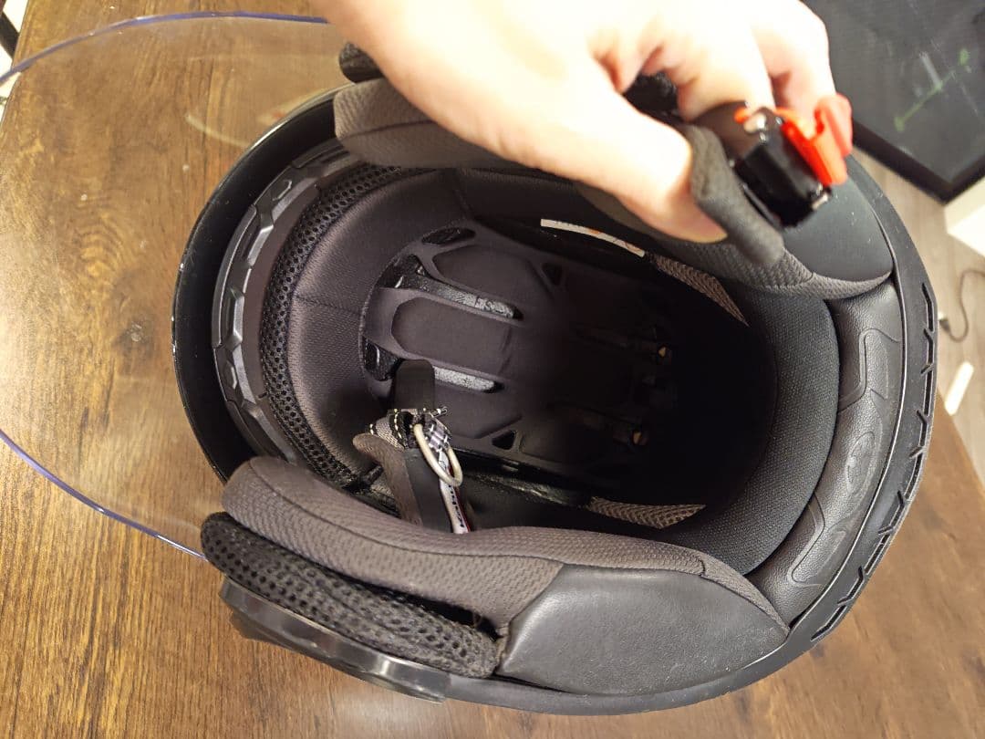 Kabuto AERON ホワイト/レッド ジェットヘルメット 美品