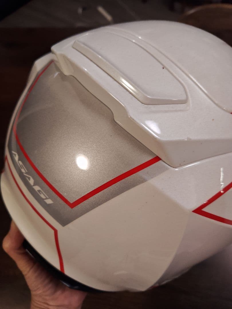 Kabuto AERON ホワイト/レッド ジェットヘルメット 美品