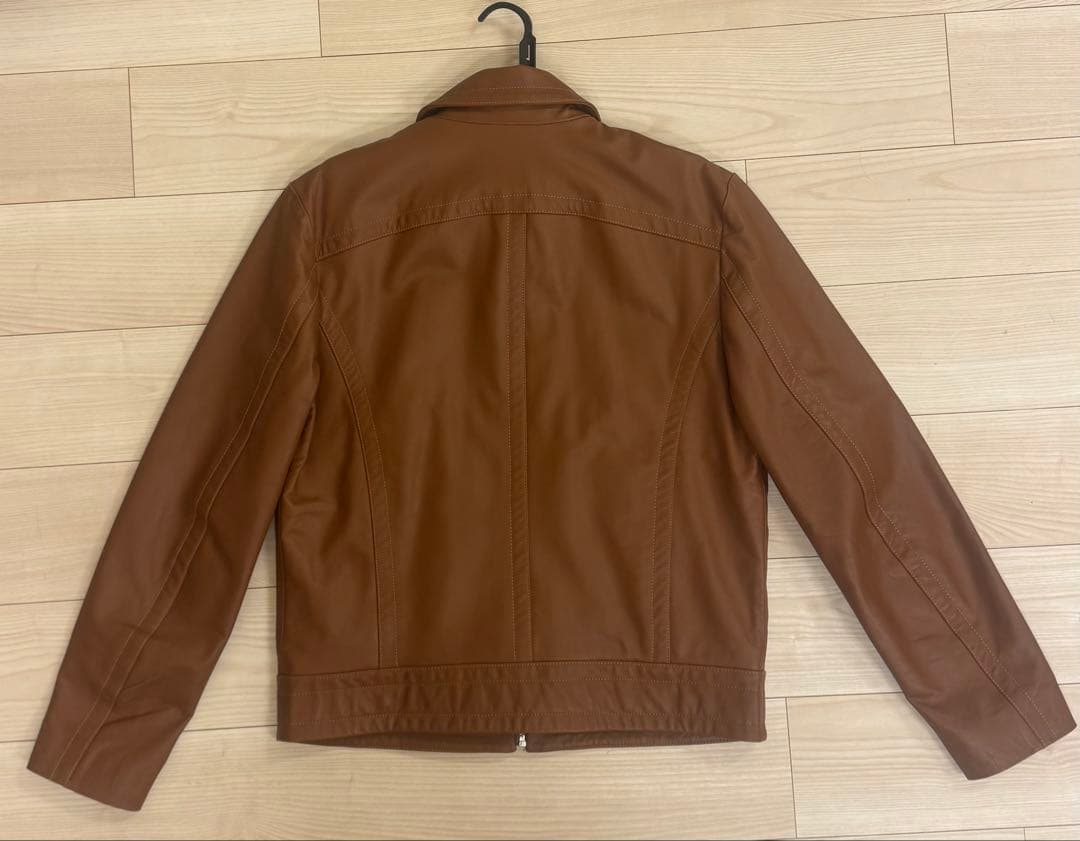 DIESEL ブラウン レザージャケット シングルライダースジャケット本革