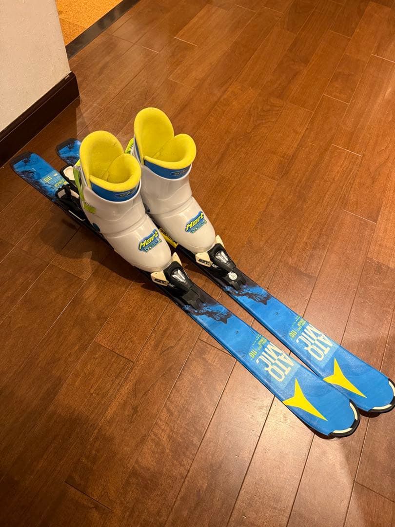 ATOMIC 110 cmスキー板+Hartブーツ23cm+ストック3点セット