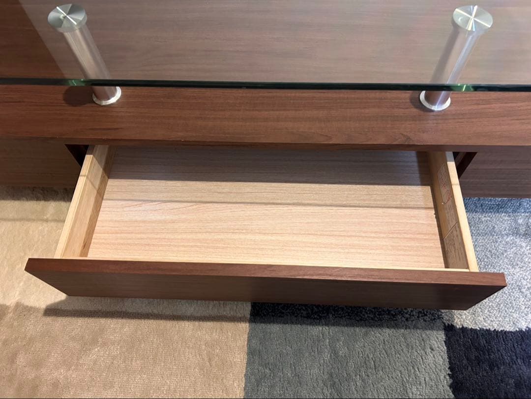 ＊最終値下げ中!!!≪送料込み≫ニトリ　ガラステーブル　センターテーブル