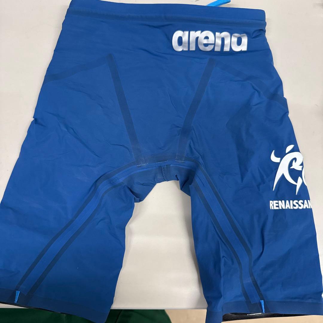 ルネサンス　選手　arena 競泳水着 青 S