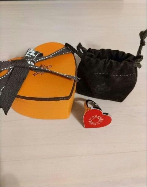 エルメススカーフリング　ハート