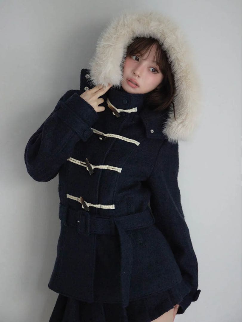 新作 ANDMARY AM1535 Nicole fur belt jacket