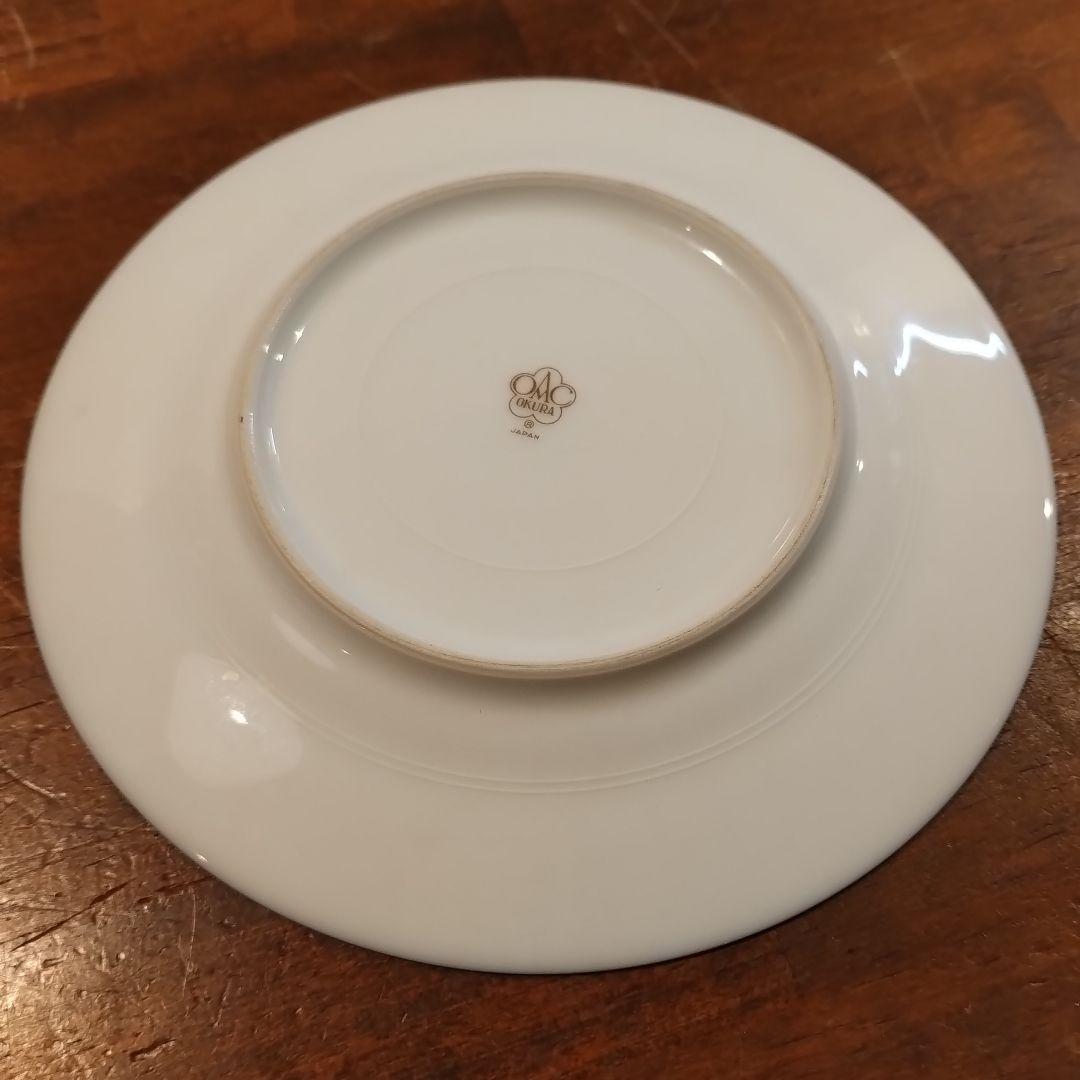 大倉陶園　瑠璃　エンボス 皿　プレート　約16.8cm 6枚