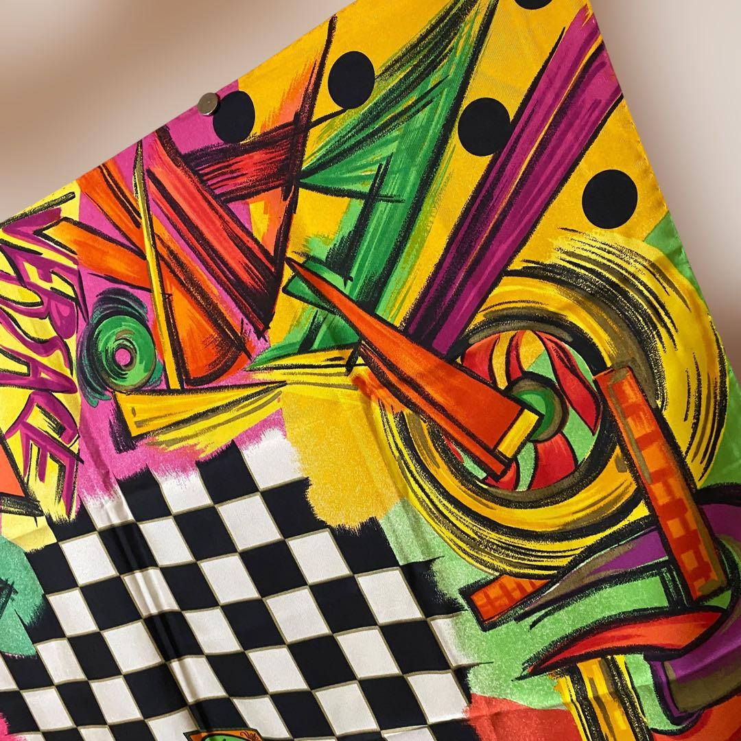ATELIER VERSACE 大判シルクスカーフ マルチカラー ヴェルサーチ