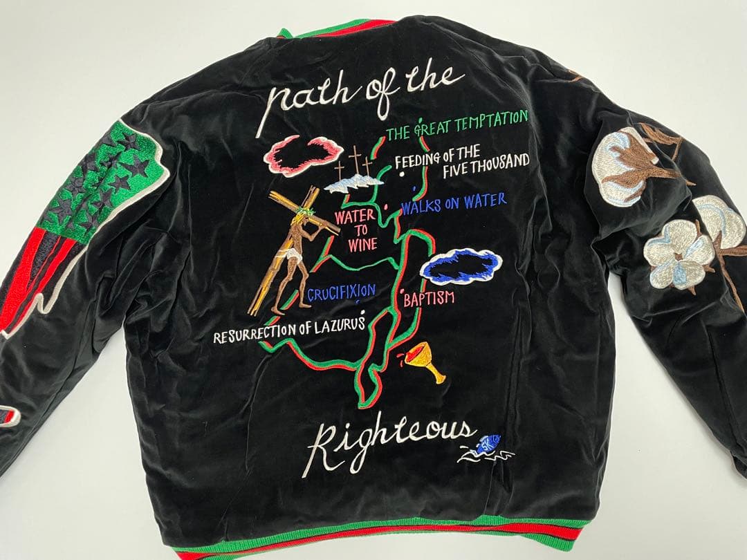 セントマイケル×デニム ティアーズ リバーシブルスカジャン　S