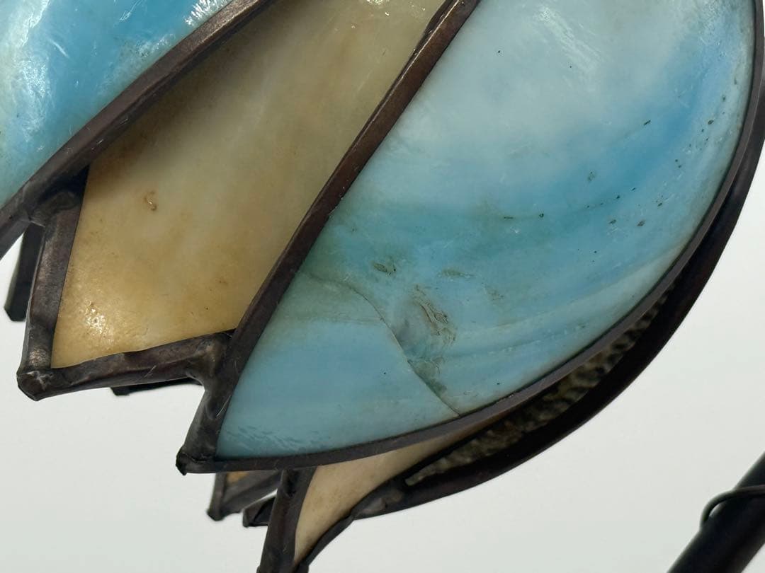 ステンドガラス　ルームスタンド　花蕾　インテリア　送料込み251022