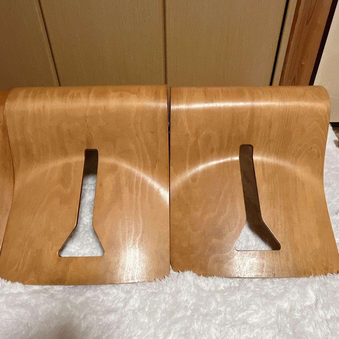 木製座椅子　板　4脚セット　曲げ木　おしゃれ　デザイン