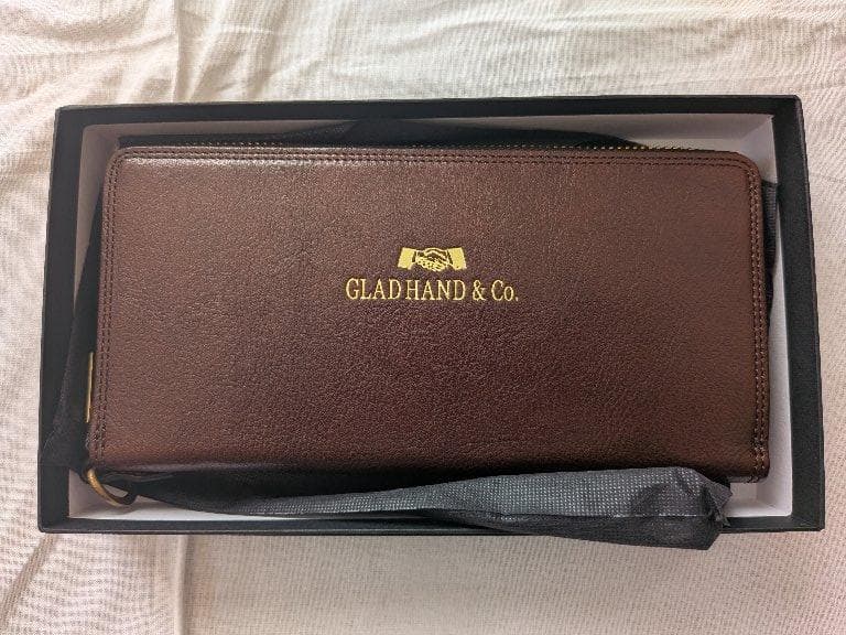 新品 グラッドハンド ラウンド ジップ レザー ウォレット 長財布 日本製