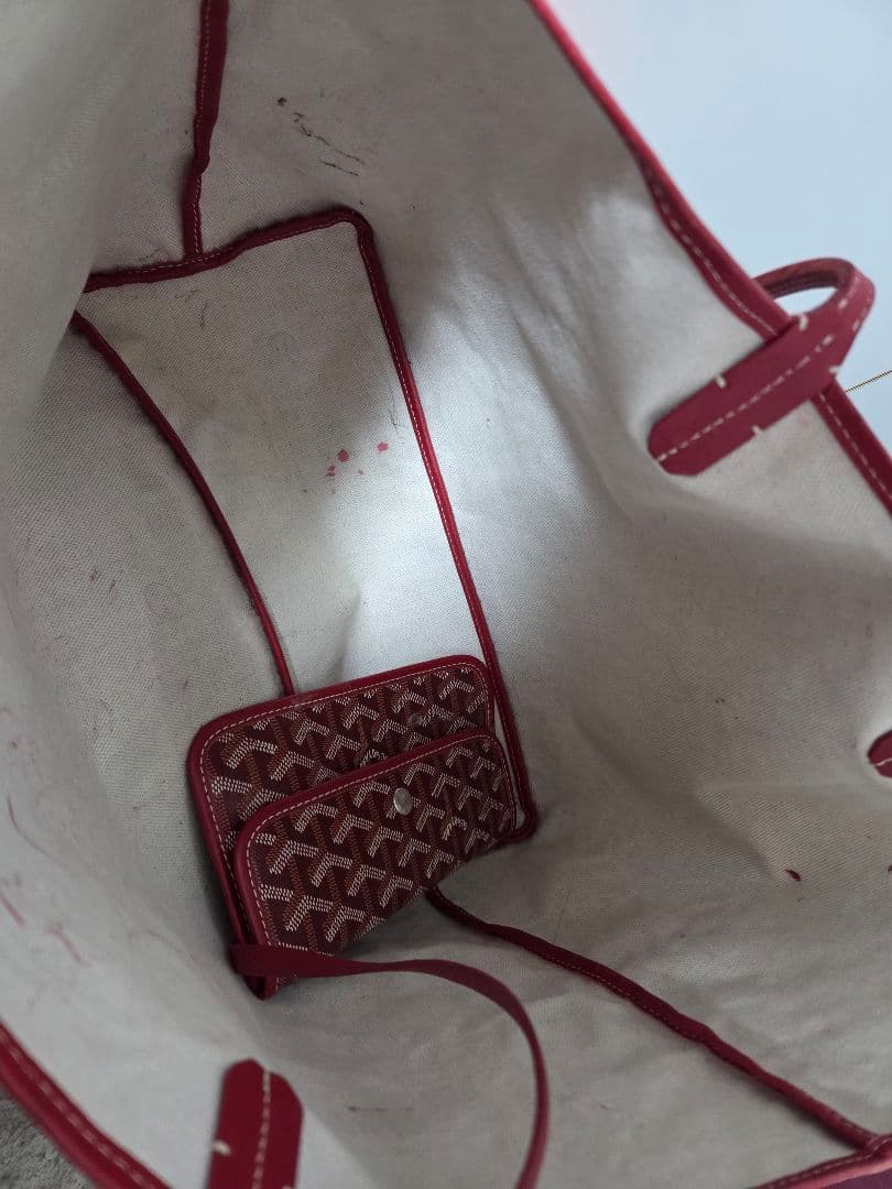 Goyard ゴヤール サンルイPM トートバック レッド