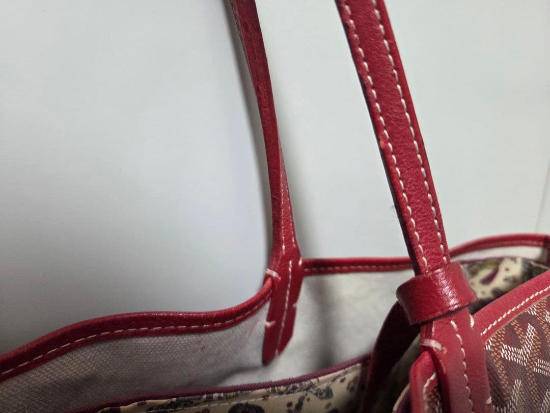 Goyard ゴヤール サンルイPM トートバック レッド