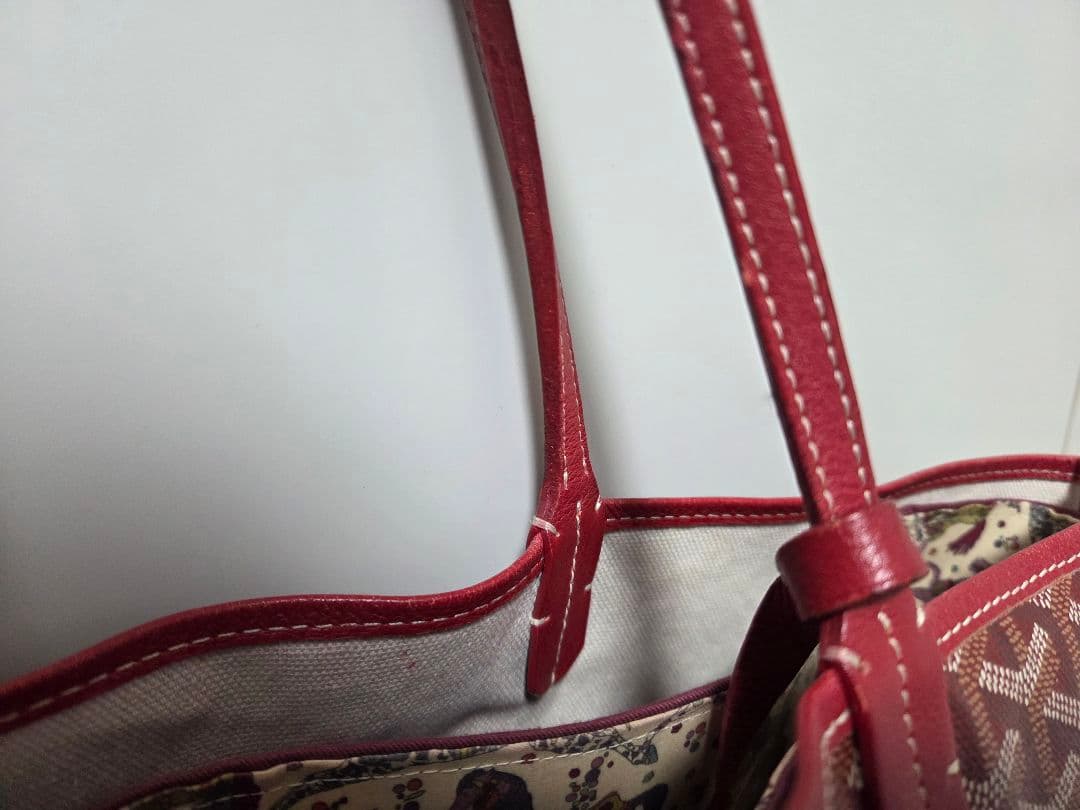 Goyard ゴヤール サンルイPM トートバック レッド