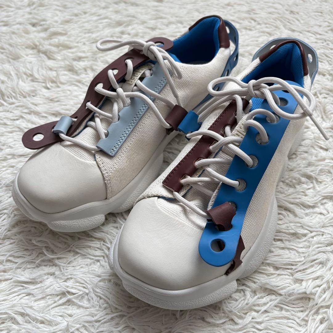 極美品　[カンペール] TWINS / レザースニーカー （ホワイト）40