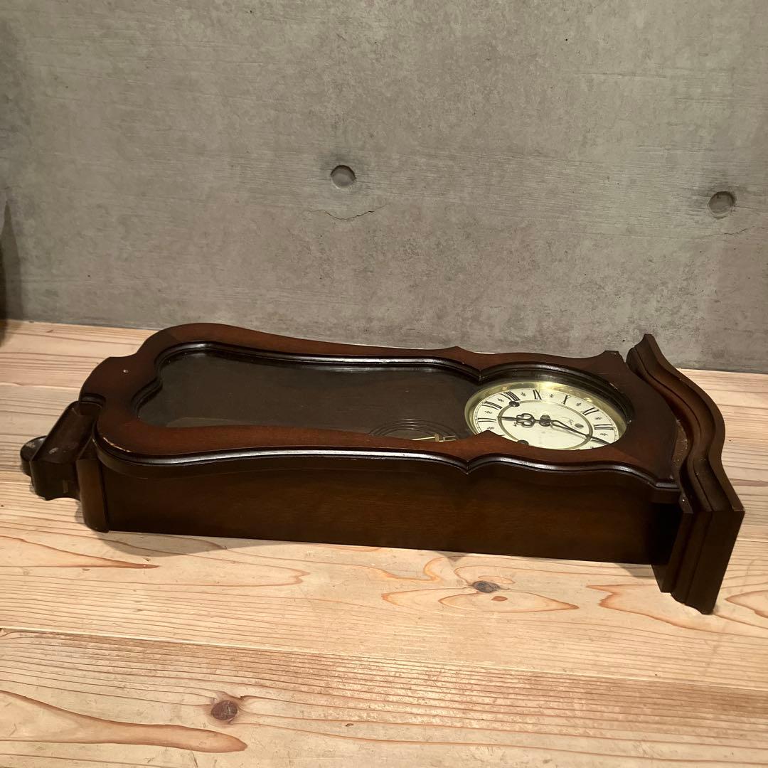 振り子時計 5390 壁掛け ゼンマイ式 高性能クロック 愛知時計