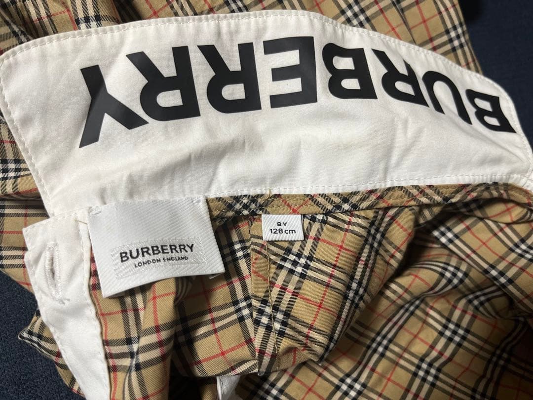 BURBERRY チェック柄 長袖ワンピース 8Y