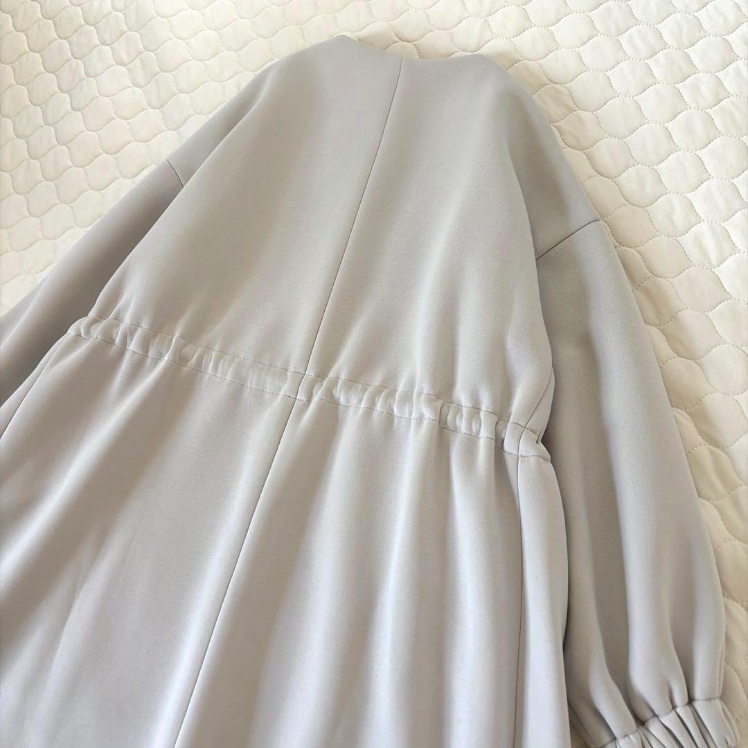 【24SS美品】BEARDSLEY ダンボールギャザーコート　ベージュ