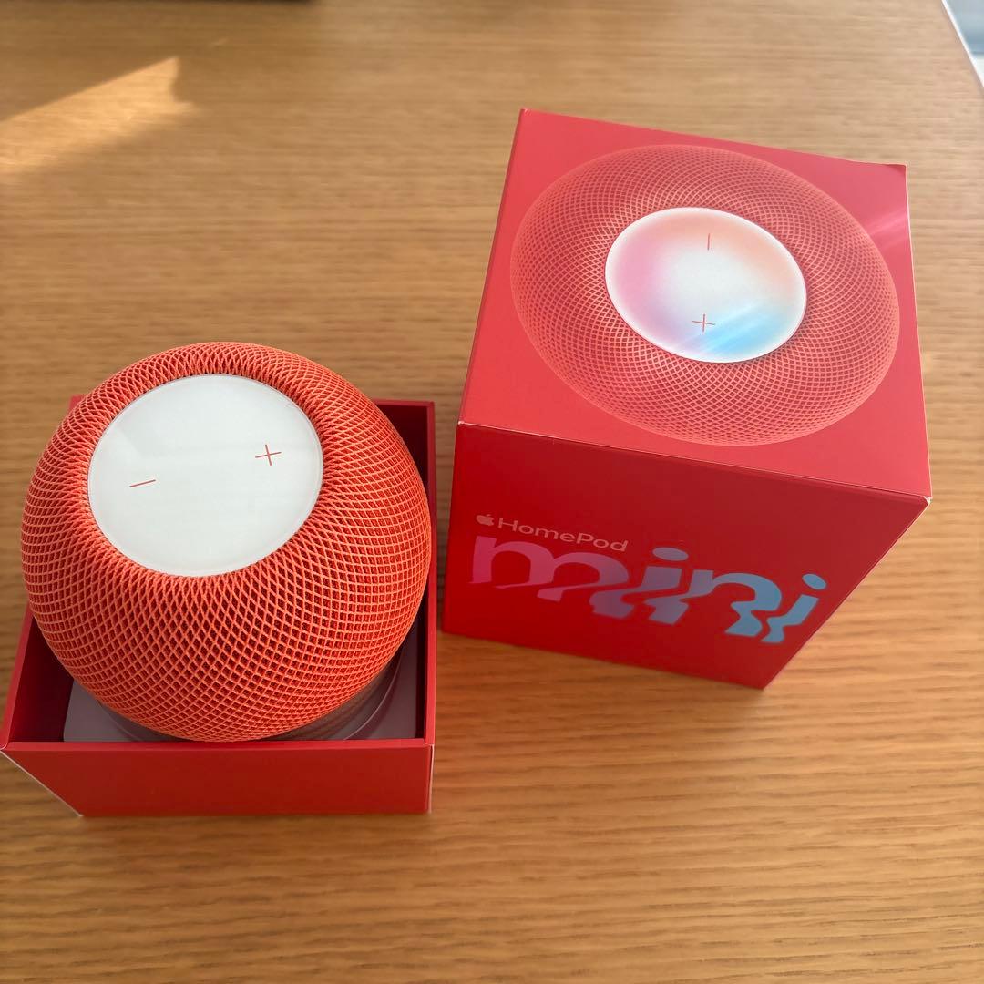 【美品】Apple Pod mini アップル スピーカー　オレンジ
