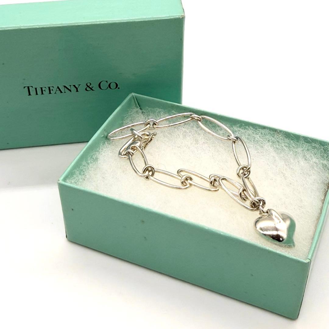 美品★TIFFANY&Co. ブレスレット カーブドハート エルサペレッティSV