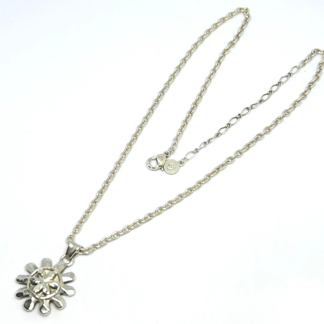 【GARNI】太陽 花 ペンダント 47cm SILVER ネックレス ガルニ
