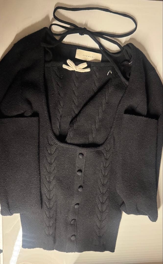 andmary アンドマリー　Sharon ribbon tops