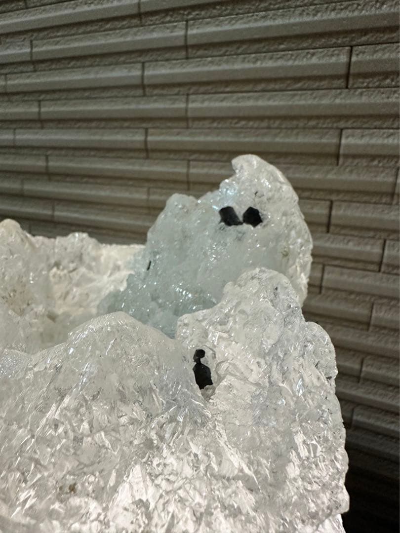 特価最高級 特大15kgヒマラヤアイスクリスタル 台座ライト付 スカルドゥ産