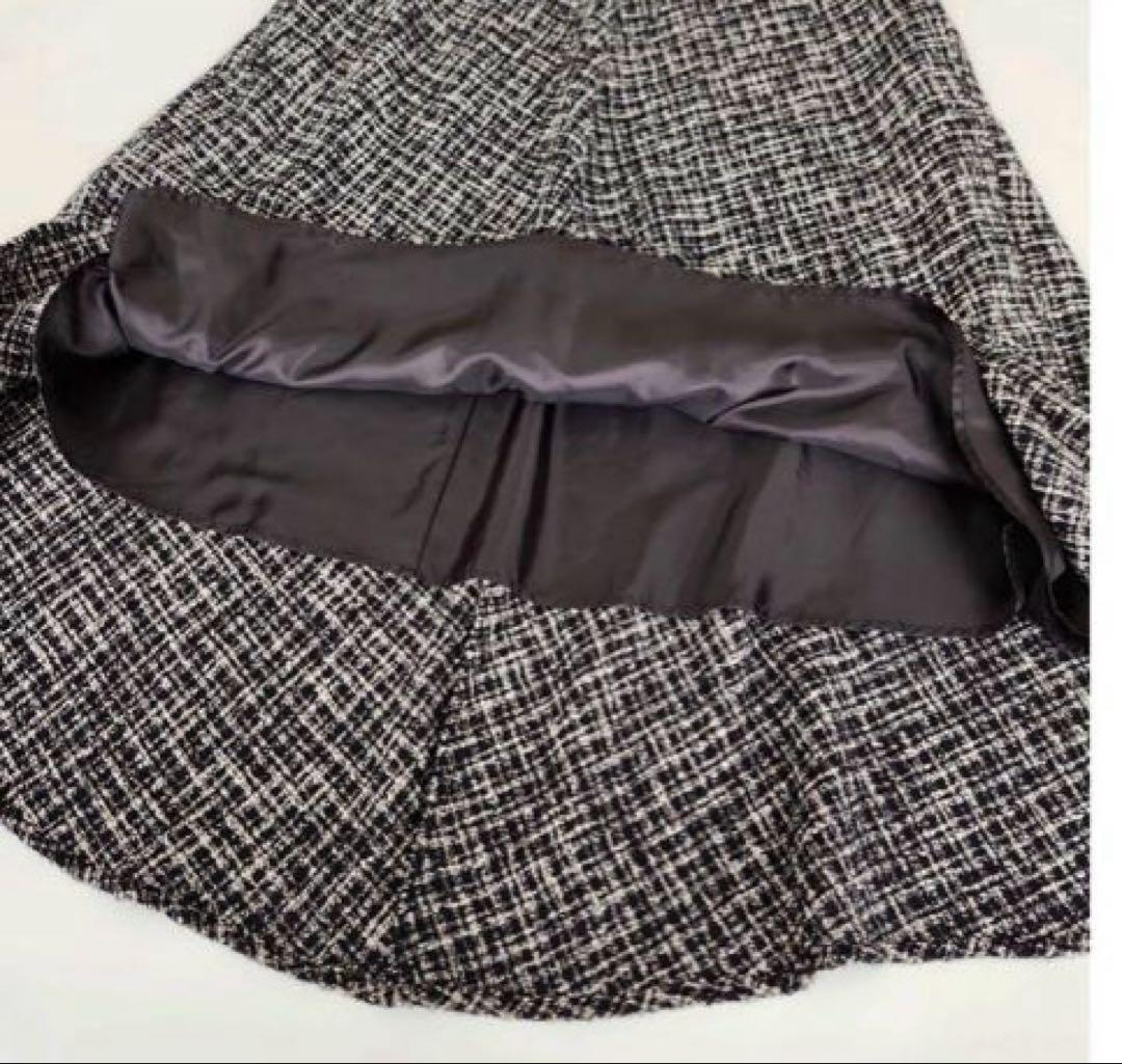 BEARDSLEY ツイードフレアワンピース