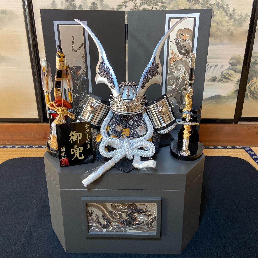 兜飾り　こどもの日　端午の節句　コンパクト　鎧兜　5月5日