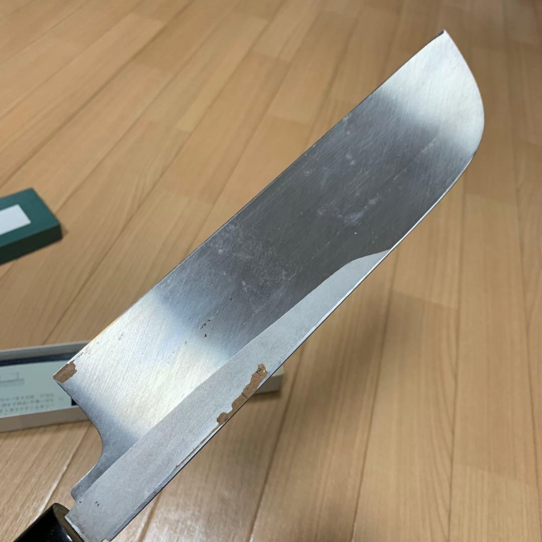 正本　総本店　鎌形　薄刃包丁　8寸