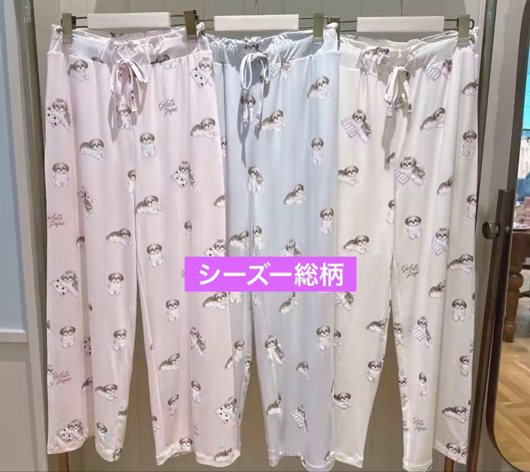 新品！ジェラートピケ⭐︎シーズールームウェア上下セット　ブルー