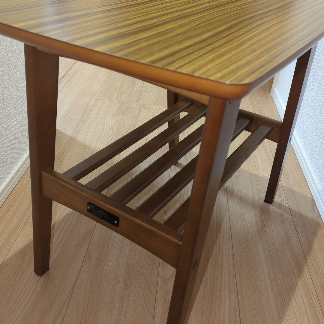 カリモク60 サイドテーブル　角割れあり