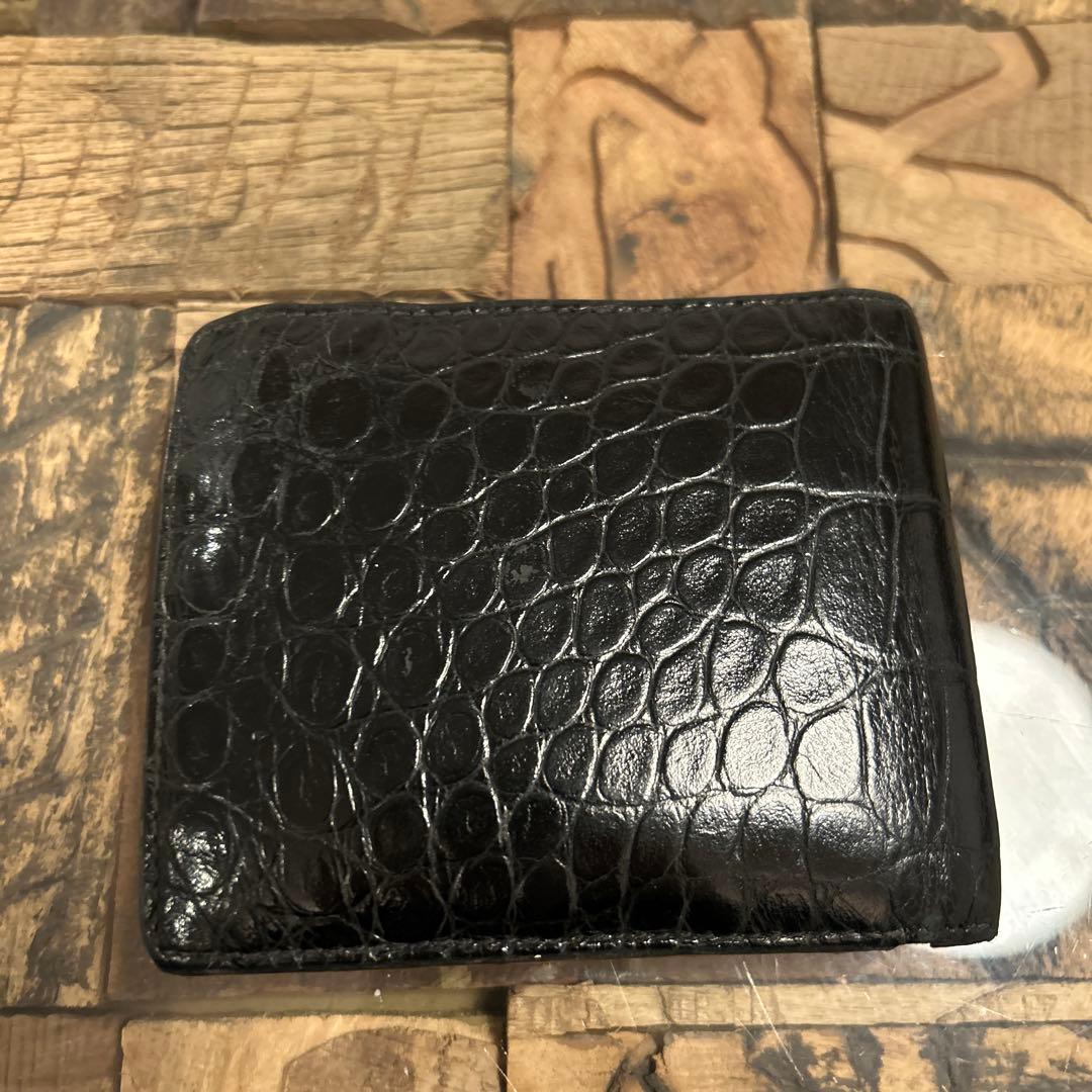 BALENCIAGA 二つ折り財布 クロコ型押し 正規品