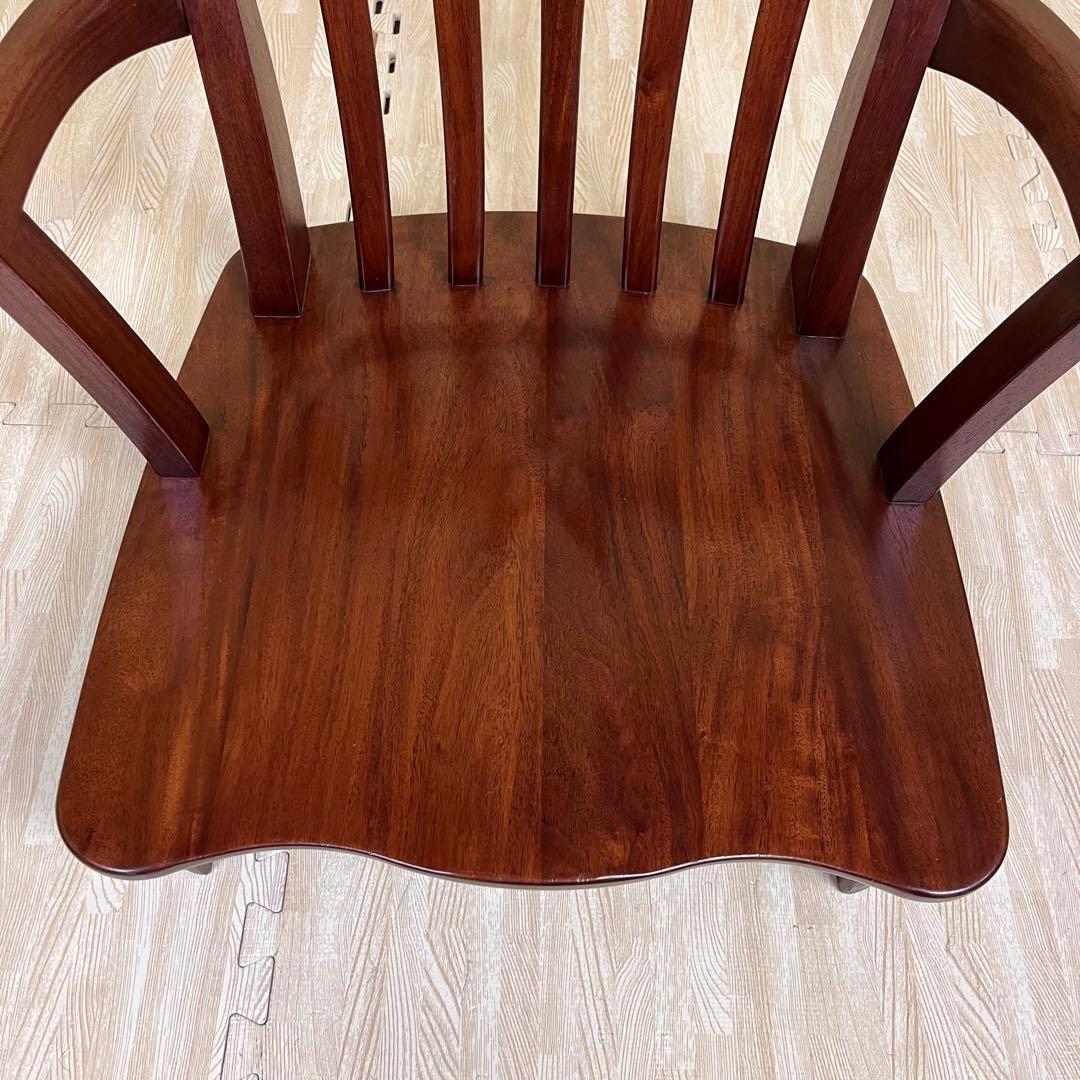 超希少　☆程度良好☆　大塚　ヴァン　回転式　ローチェア　天然木　ブラウン