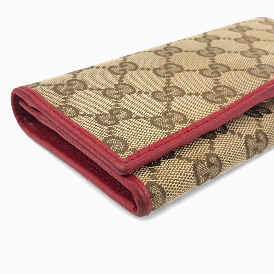 美品 GUCCI グッチ GGキャンバス 長財布 二つ折り 346058