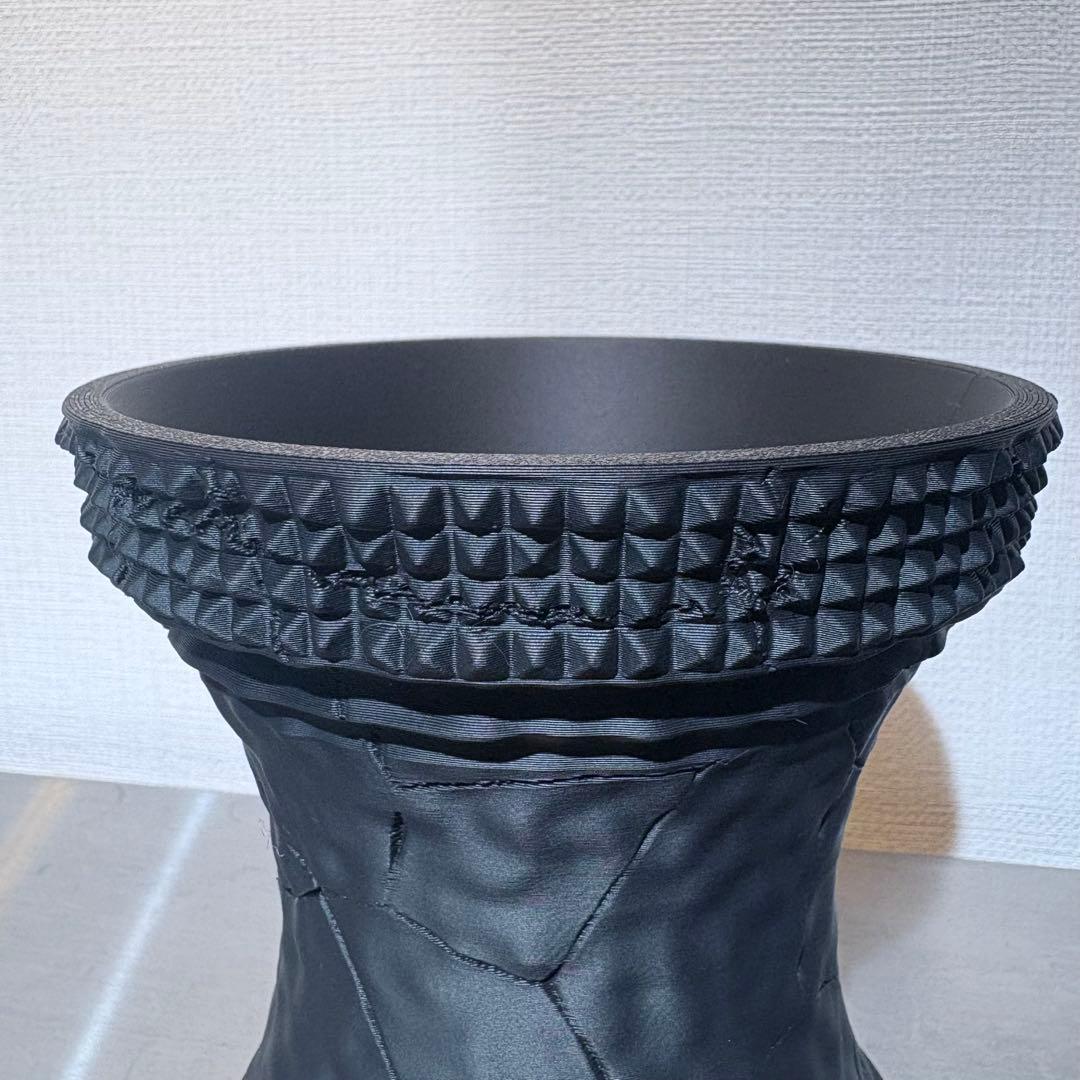 【お買い得セット】4号鉢 5点セット Matte Black 作家鉢 台座付き