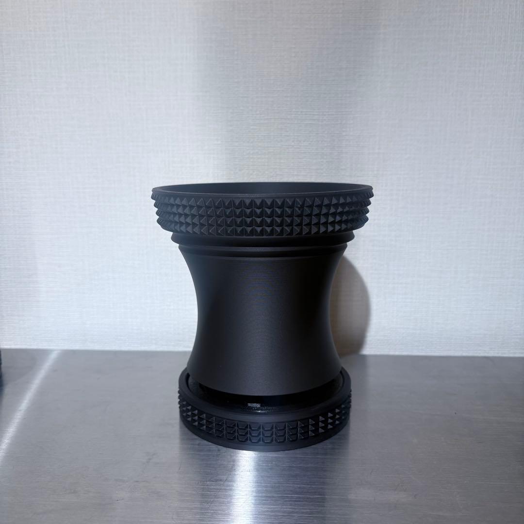 【お買い得セット】4号鉢 5点セット Matte Black 作家鉢 台座付き