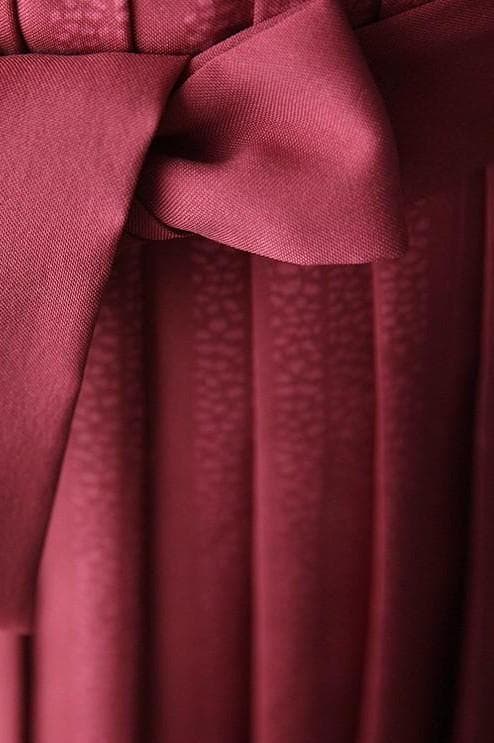 七五三　女の子　３歳　着物　袴　ピンク　エンジ