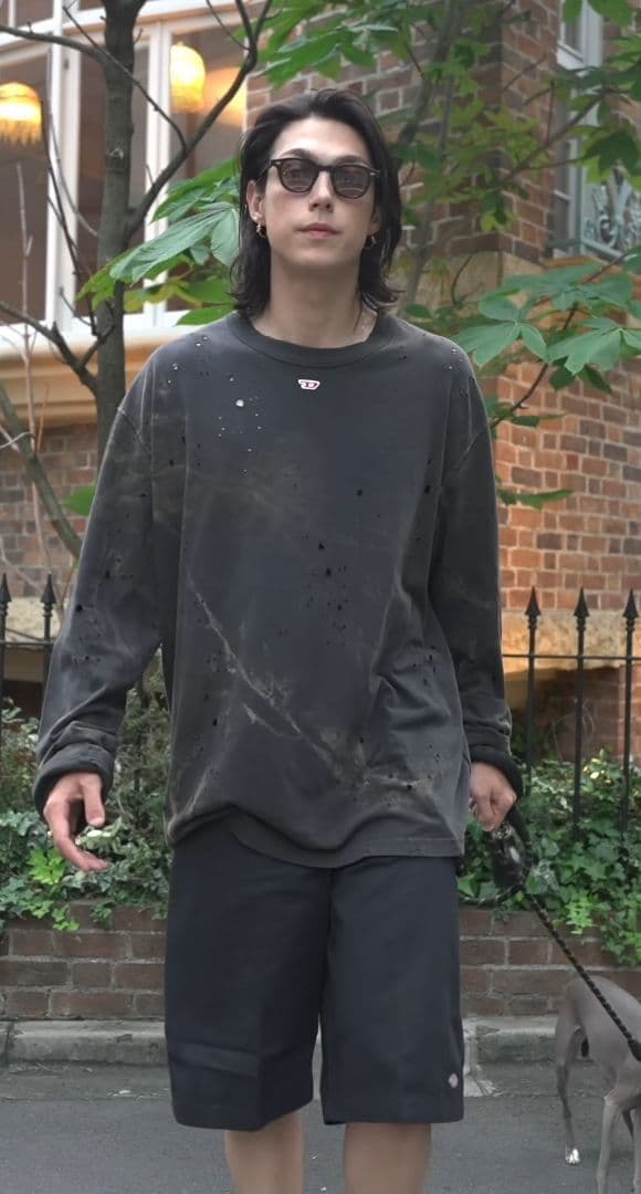 DIESEL モーガン蔵人着用 T-Crane-Ls-N2