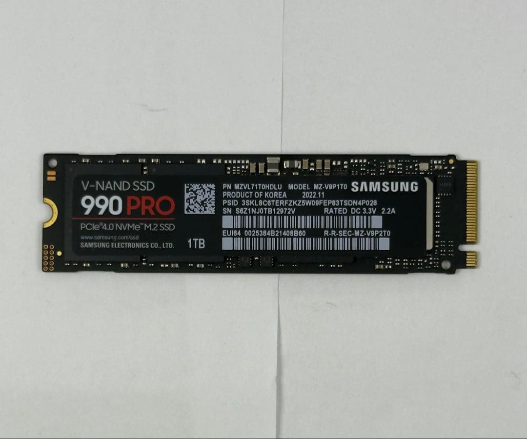 SAMSUNG サムスン NVME M.2 SSD 990PRO 1TB