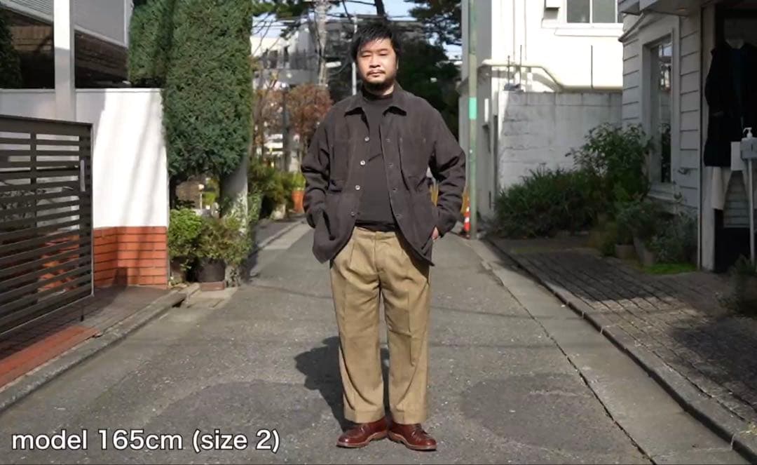 SLOW シープスエード カバーオール サイズ3