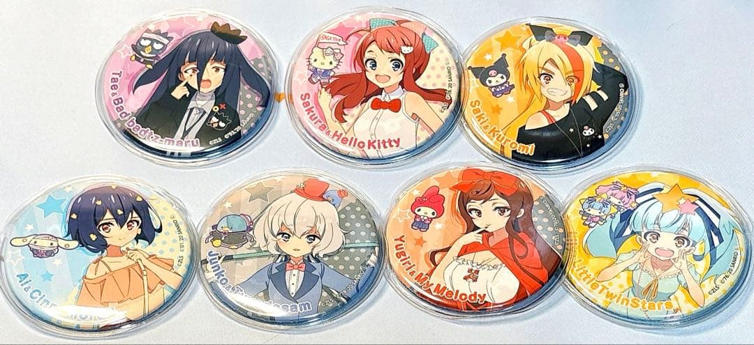 タ*ル様 ゾンビランドサガ サンリオコラボ 缶バッジセット