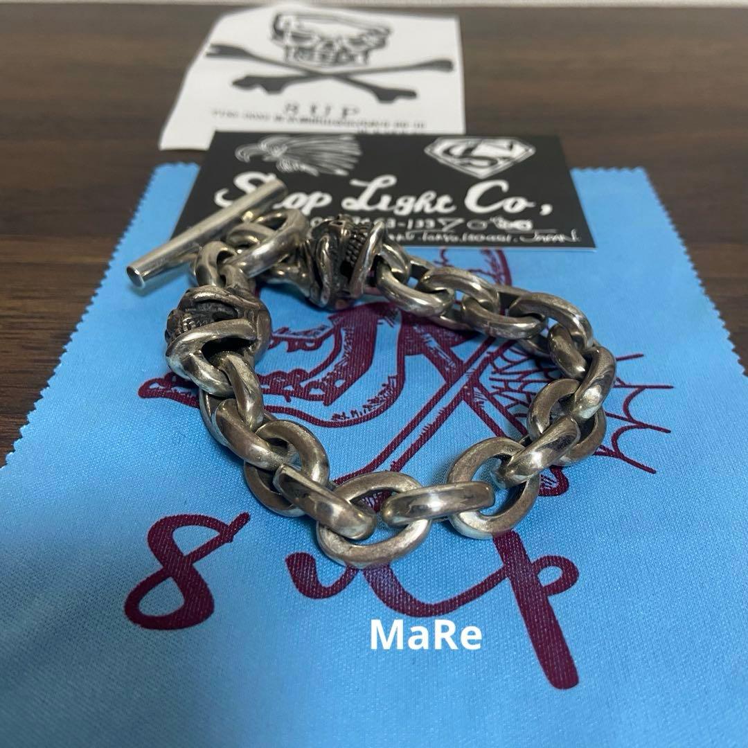 新品■STOPLIGHT ストップライト 2 Skull Bracelet