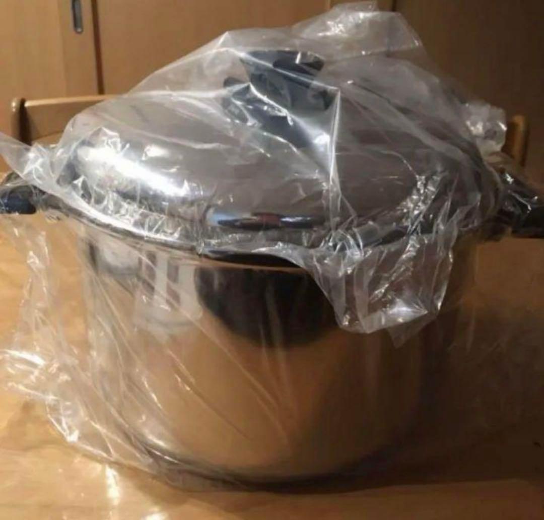 レア　ファミリークッカー　12コートステンレス 両手鍋大鍋未使用保管品　IH対応