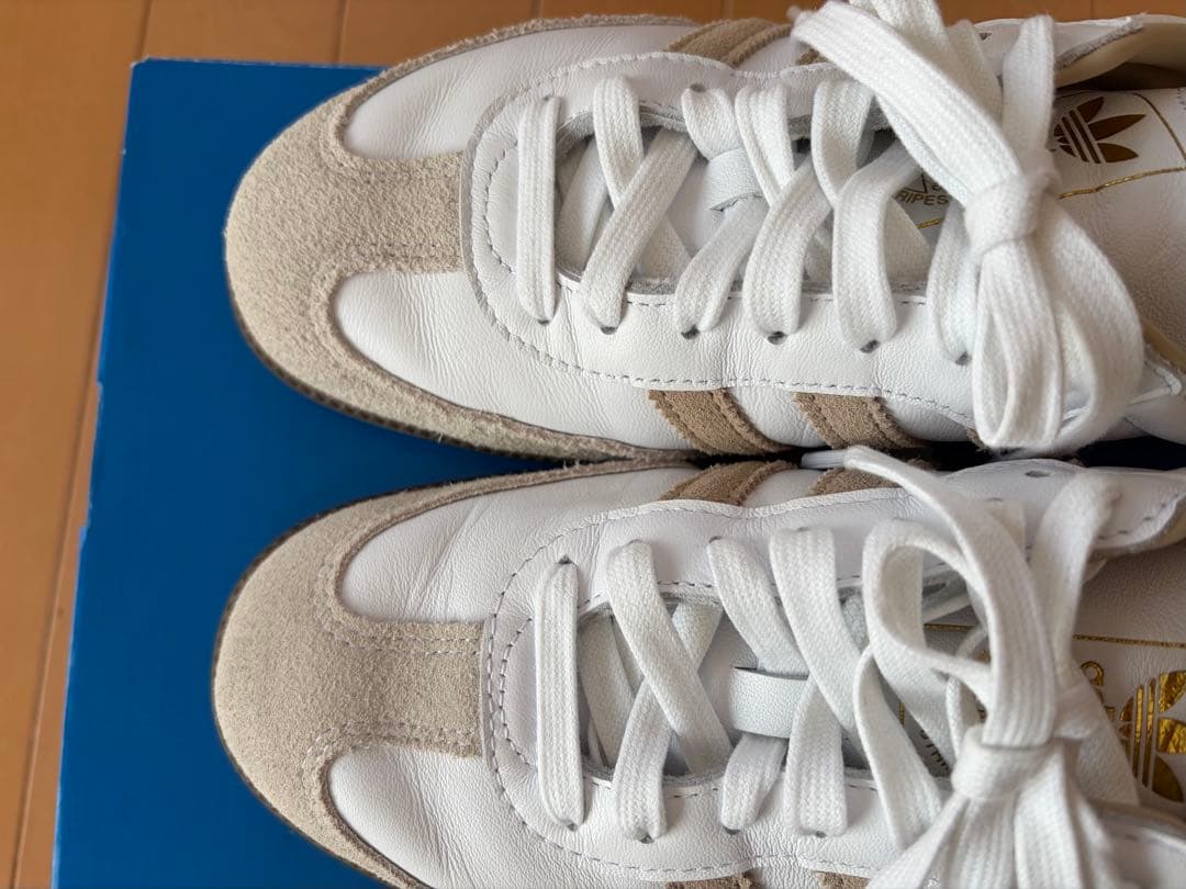adidas Samba ホワイト/ベージュ スニーカー　25㎝