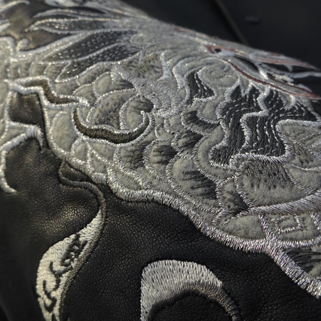 90s 希少FUNカンサイマン スカジャンスタジャンラム羊革レザー山本寛斎