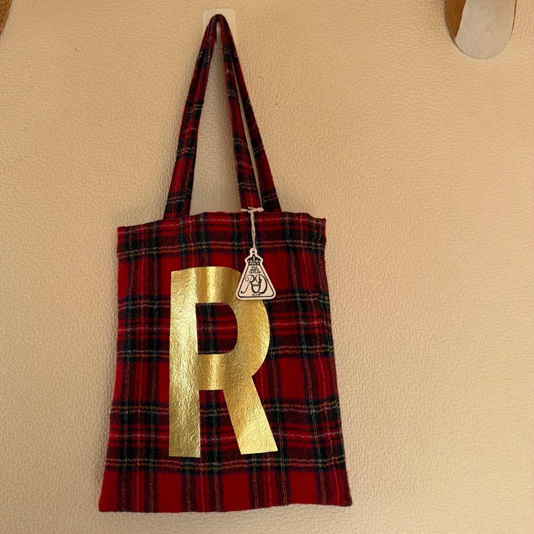 【新品タグ付き】R＆D.M.Co_オールドマンズテーラーチェック柄トートバッグ