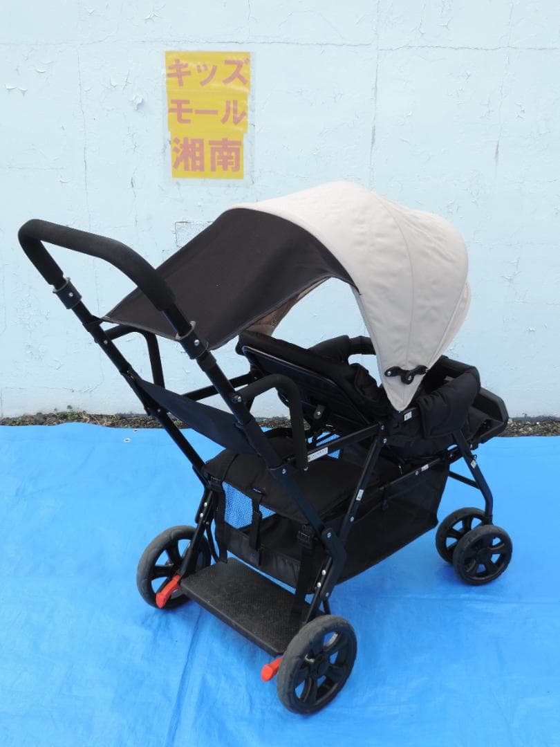 綺麗/ツインストローラーSTM/二人乗りベビーカー/６カ月～１５kg/清掃済